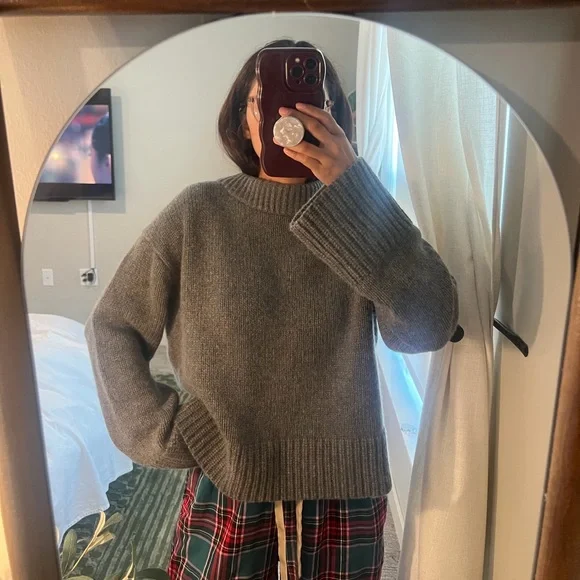 NEW Polo Ralph Lauren Cashmere Knit Sweater in Grey Size S
